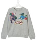 Kenzo Kids Teen Graphic Print Sweatshirt - Grey
