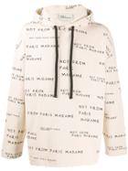 Drôle De Monsieur Not From Paris Madame Printed Drawstring Hoodie -