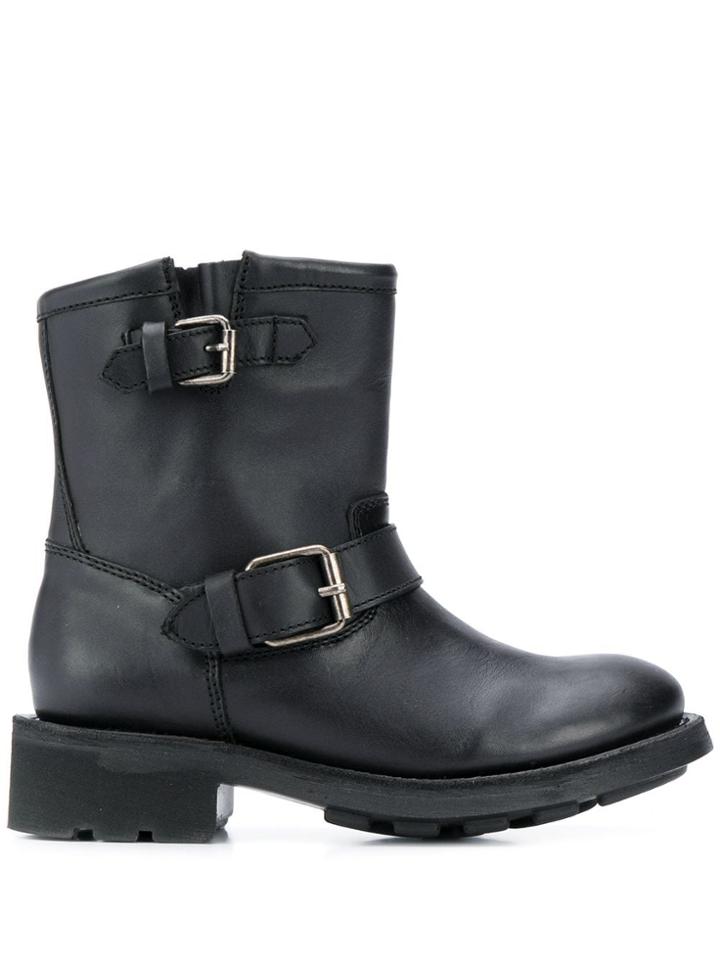 Ash Tears Biker Boots - Black
