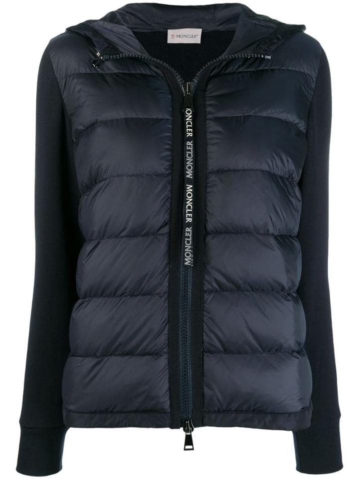 Moncler Contrast Sleeve Padded Jacket - Blue