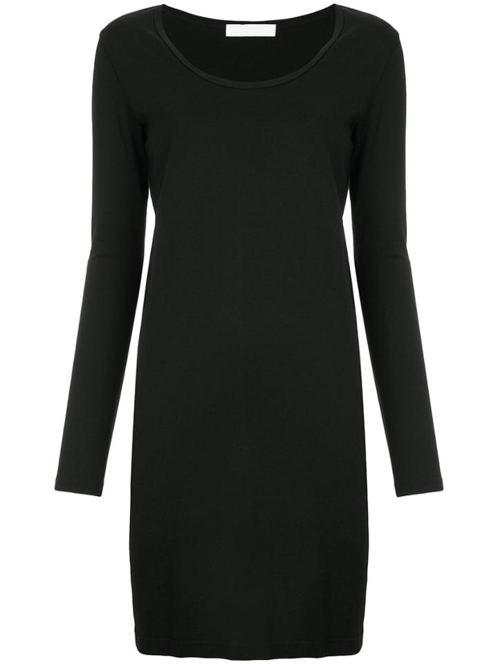 Roarguns Round Neck Shift Dress - Black