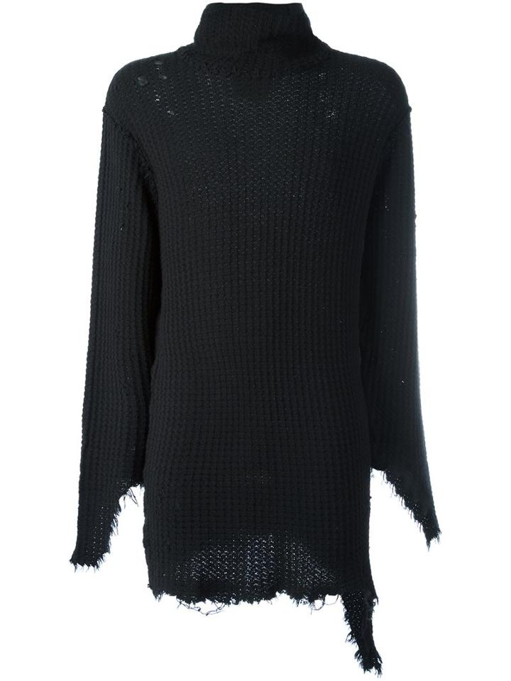 Miharayasuhiro Cable Knit Distressed Long Jumper