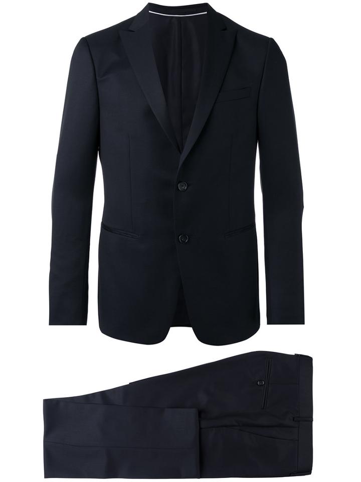 Z Zegna Formal Suit, Men's, Size: 48, Blue, Mohair/wool/cupro