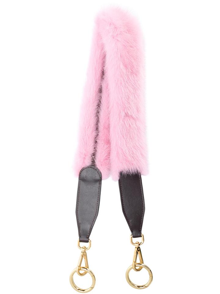 Simonetta Ravizza Fur Bag Strap - Pink & Purple