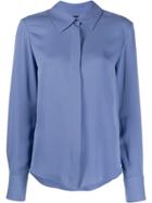 Tom Ford Silk Button-up Blouse - Blue