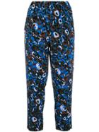 Marni Floral Print Trousers - Blue