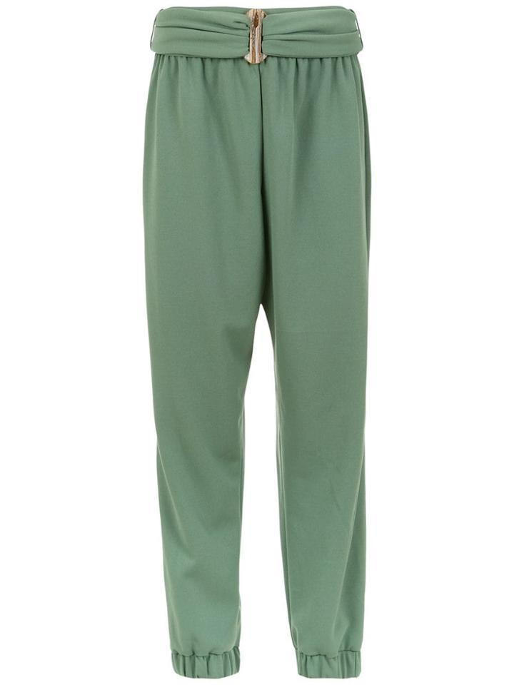 Framed Rush Trousers - Green