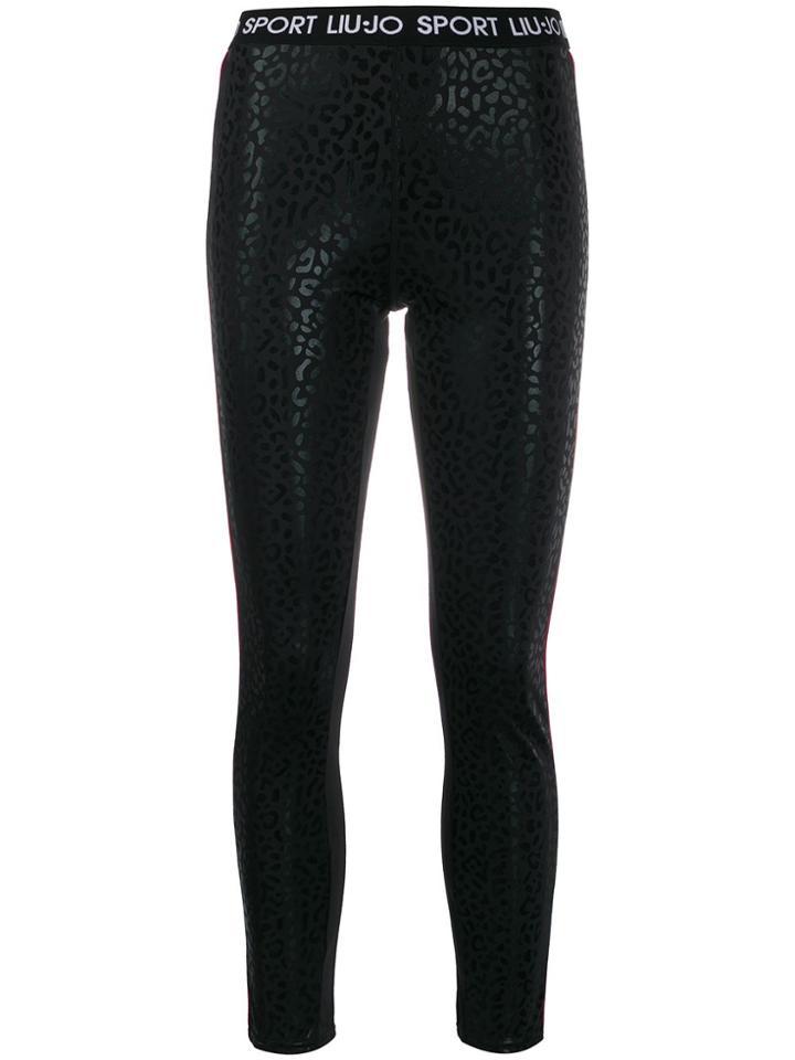 Liu Jo Leopard-print Leggings - Black