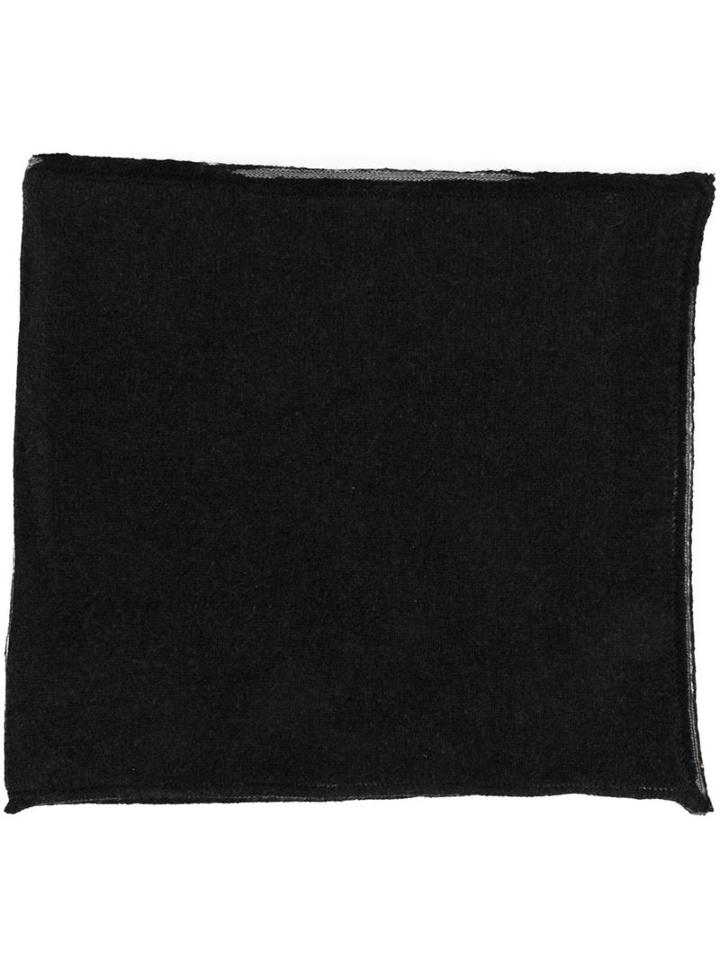 Label Under Construction Reversible Square Beanie, Adult Unisex, Grey, Cashmere/virgin Wool