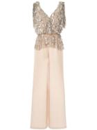 Rachel Gilbert Jessemy Sequin Jumpsuit - Silver