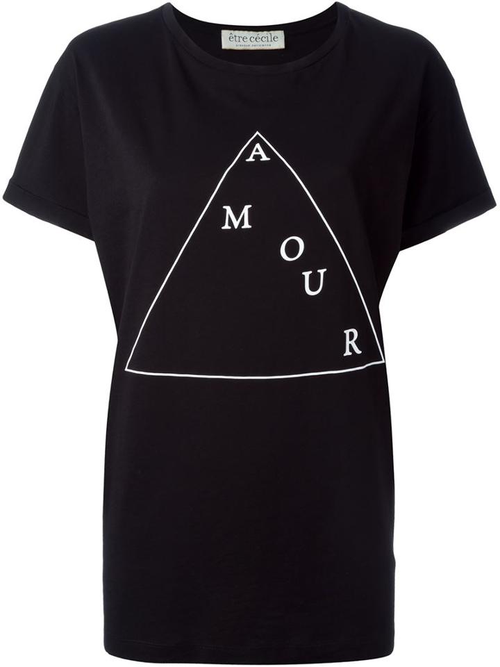 Etre Cecile Amour Triangle Print T-shirt