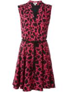 Kenzo Rope Print Dress, Women's, Size: 38, Black, Polyester/triacetate/viscose