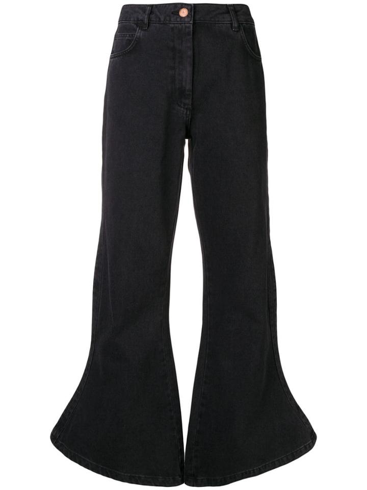Aalto Flared High Waisted Jeans - Black