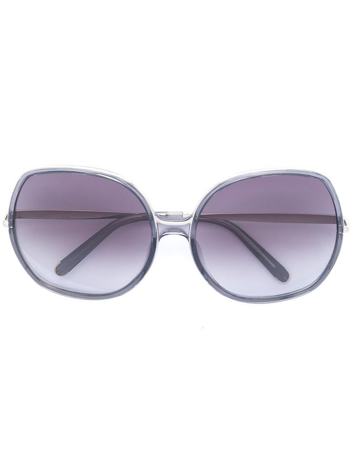 Chloe Eyewear - Nate Sunglasses - Women - Acetate/metal - 62, Grey, Acetate/metal