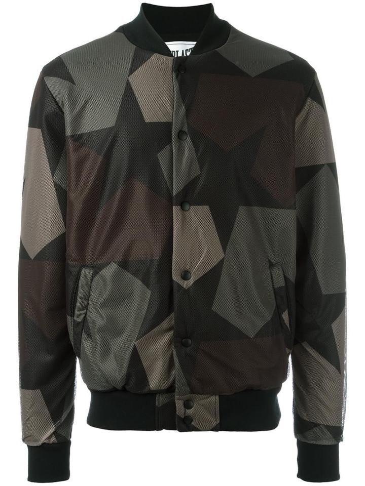 Ports 1961 Camouflage Print Bomber Jacket, Men's, Size: Xl, Green, Cotton/polyester