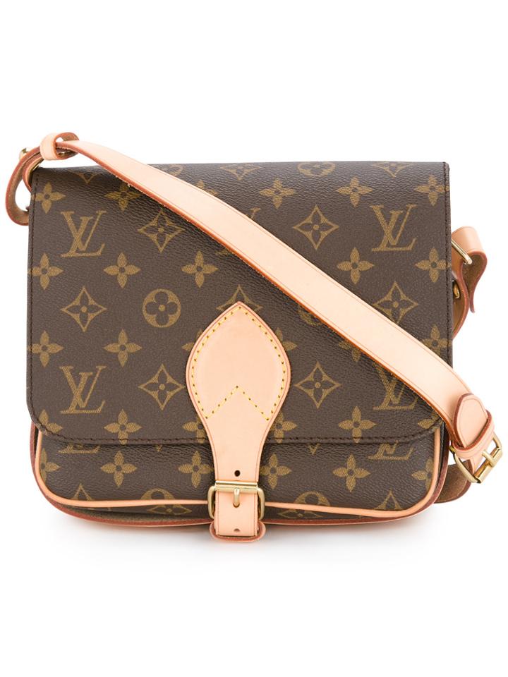 Louis Vuitton Vintage Cartouchiere Mm Crossbody Bag - Brown