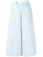 See By Chloé High-waist Cropped Trousers - Blue