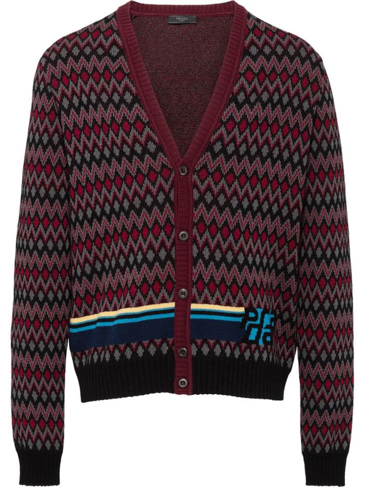 Prada Wool And Cashmere Cardigan - Black