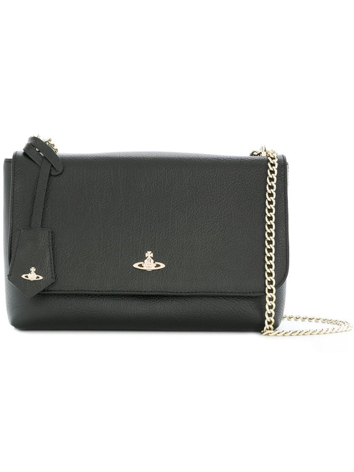 Vivienne Westwood Logo Shoulder Bag - Black