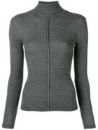 Chloé Ribbed Turtle Neck Jumper - Grey
