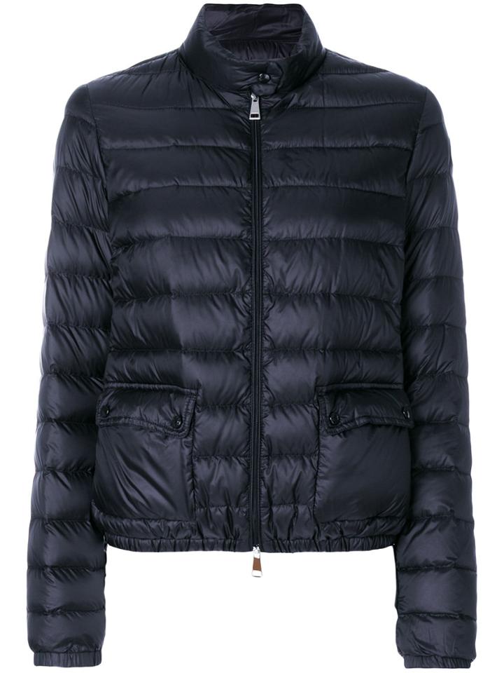 Moncler Zipped Fitted Padded Jacket - Black
