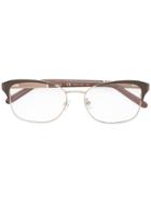 Chloé Eyewear Rectangular Frame Glasses - Nude & Neutrals