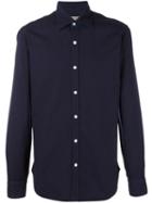 Barba Classic Button Down Shirt, Men's, Size: 41, Blue, Cotton