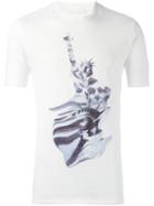 Neil Barrett Statue Print T-shirt, Men's, Size: M, White, Cotton