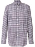 Kiton Plaid Classic Shirt - Brown