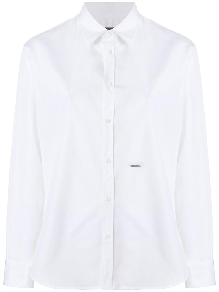 Dsquared2 Fitted Button Shirt - White
