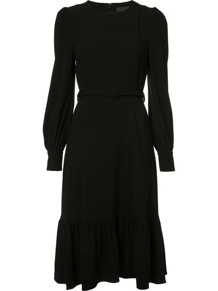 Co Belted Shift Dress, Women's, Size: Medium, Black, Triacetate/polyester