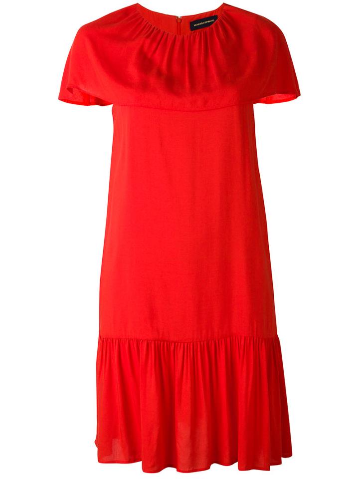 Vanessa Seward - Delphes Dress - Women - Silk/acetate/viscose - 36, Red, Silk/acetate/viscose