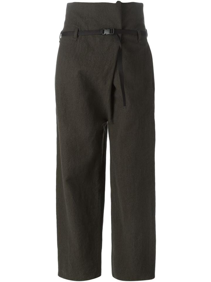 Erika Cavallini Semi Couture Safety Buckle Belt Trousers