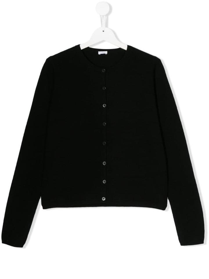 Il Gufo Teen Knit Cardigan - Black