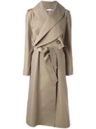 J.w.anderson Long Belted Coat, Women's, Size: 8, Nude/neutrals, Cotton/polyamide