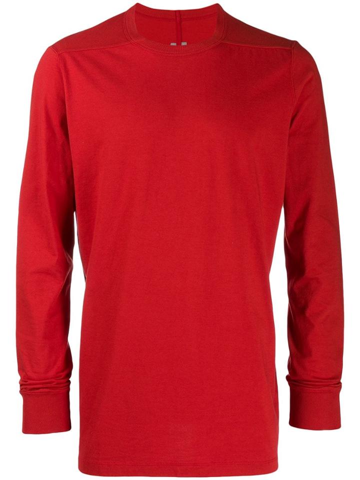 Rick Owens Long-sleeved T-shirt - Red