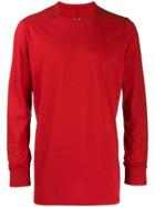 Rick Owens Long-sleeved T-shirt - Red
