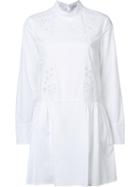 Suno Broderie Anglaise Flared Dress