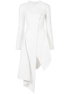 Oscar De La Renta Asymmetric Tailored Coat - White