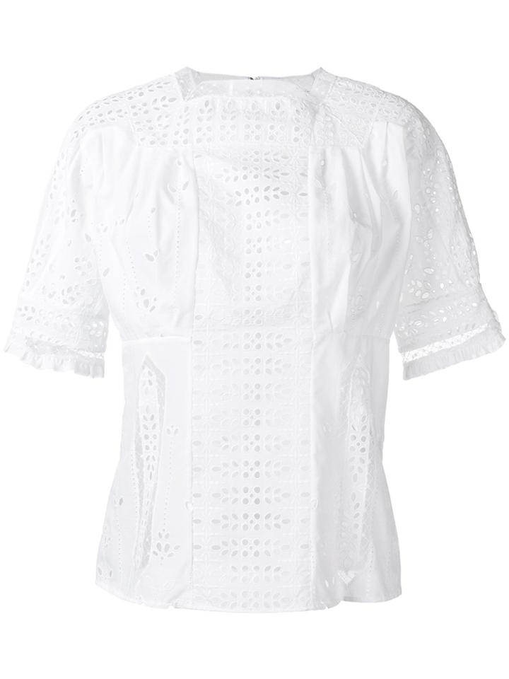 Loewe Embroidered Blouse - White