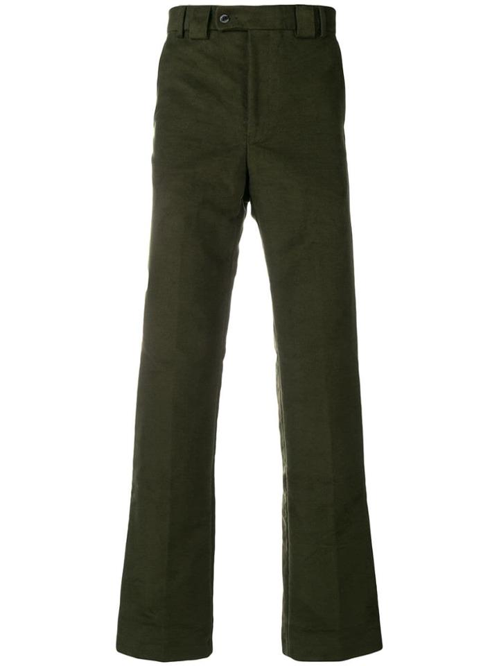 Barbour Traditional Fit Moleskin Trousers - Green