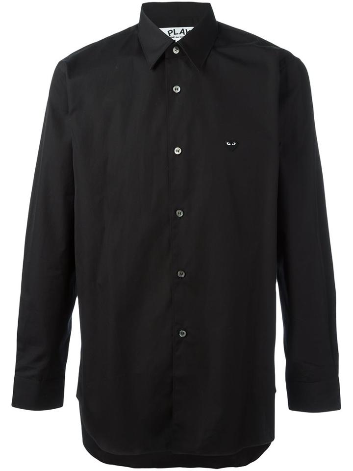 Comme Des Garçons Play Mini Heart Shirt, Men's, Size: Medium, Black, Cotton