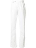 Massimo Alba Straight Leg Ionio Trousers - White