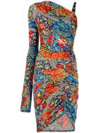 Versace Jeans Couture One Sleeve Dress - Black