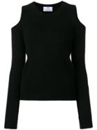 Allude Shoulderless Sweater - Black