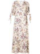 Sir. Floral-print Wrap Dress - Yellow