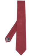Emporio Armani Silk Logo Tie - Red