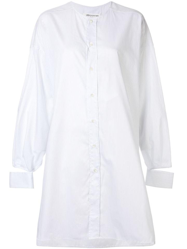 Maison Margiela Oversized Striped Shirt - White