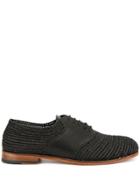Casablanca Woven Lace-up Shoes - Black
