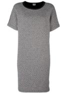 Junya Watanabe Comme Des Garçons Contrast Back T-shirt Dress, Women's, Size: Small, Black, Nylon/polyester/wool/cotton